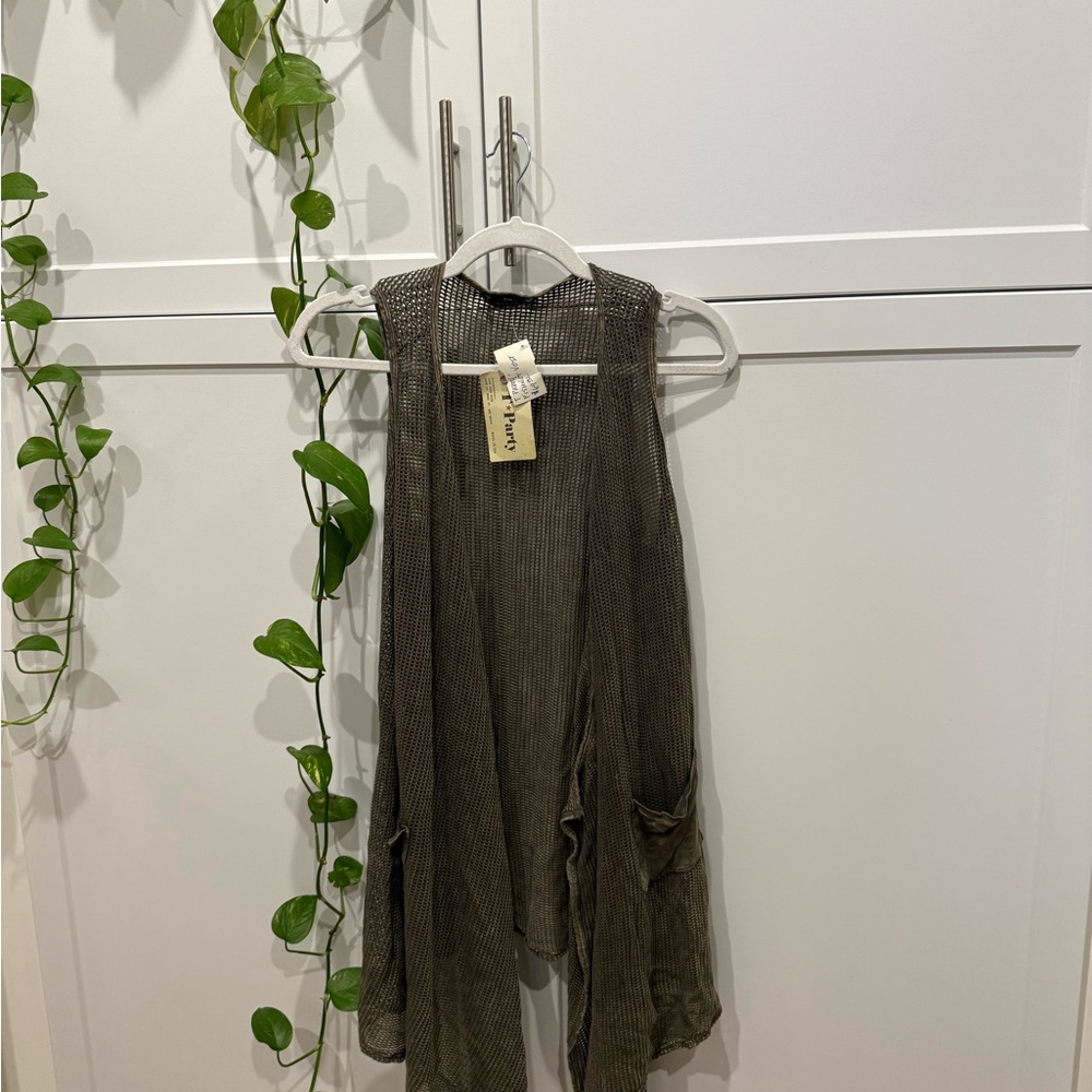 Free People Sleeveless Knit Jumpsuit in Brown